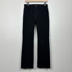 White House Black Market Jeans Womens 4 Black The Boot Cut Mid Rise Denim